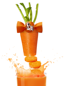 a glass of healthy carrot juice